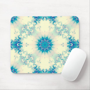 Frostes Wasser Frostig Blaue Winterschneeflocke Mousepad
