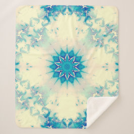 Frostes Wasser Frostig Blaue Winterschneeflocke Sherpadecke