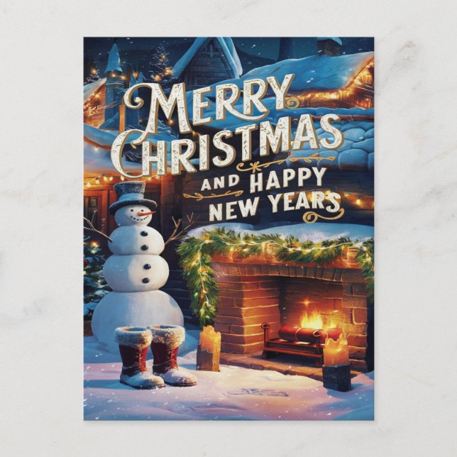 Frostfeste Postkarte (Vorderseite)