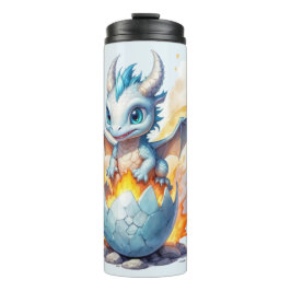 Frostfire-Hatchling Blauer Drache  Thermosbecher
