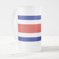 Frostglas-Tasse mit Flagge Costa Ricas