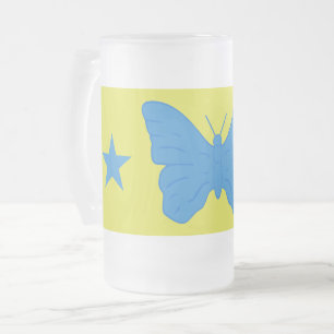 Frostglas-Tasse mit Flagge von Bady Bassit Mattglas Bierglas