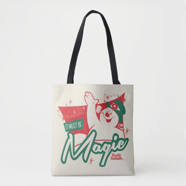 Frostig der Schneemann - Es muss magisch sein Tasche (Vorderseite)