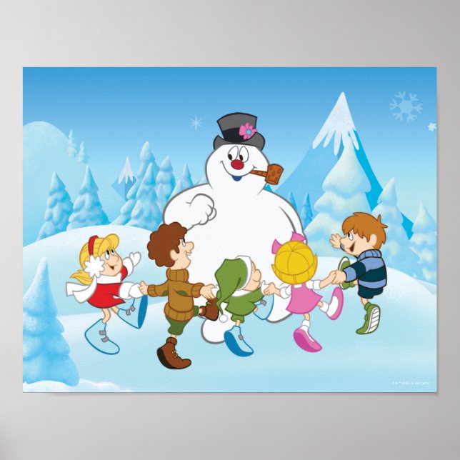 Frostig der Snowman™ Winter Poster (Vorne)