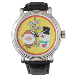 Frostig oder Santa? Wie geht es zu Weihnachten? Ar Armbanduhr