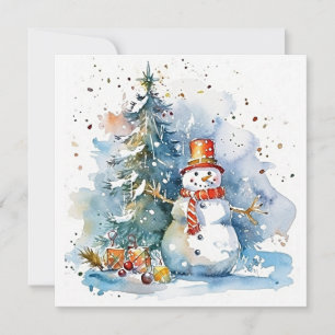 "Frostige Abenteuer: Spaß an Weihnachten" Mitteilungskarte