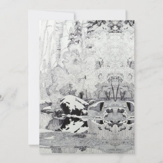 Frostige Bäume in West Gabel Feiertagskarte