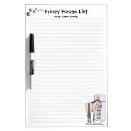 Frostige Futtersuche-Liste Memoboard