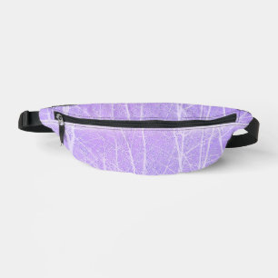 Frostige Nebelbäume in Flieder-Lavendel Bauchtasche