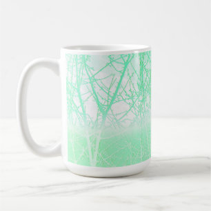 Frostige Neblige Äste Mintgrün Kaffeetasse