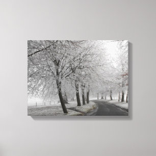 Frostige Reise Leinwanddruck