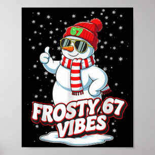 Frostige Stimmung 67 Schneemann für Winter - Six S Poster