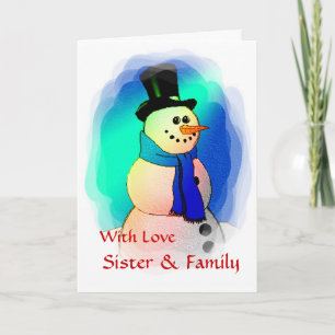 Frostige Träume Feiertagskarte