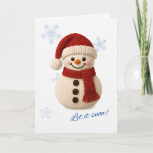 Frostige Umarmungen & schneebedeckte Lächeln Karte