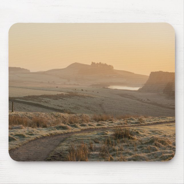 Frostiger Morgen am Steel Rigg Mousepad (Vorne)