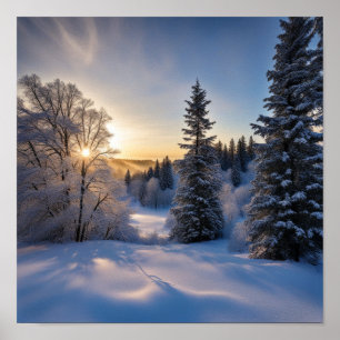 Frostiger Morgen Poster