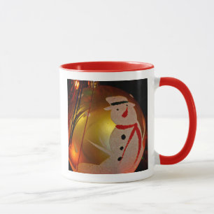 Frostiger Schneemann Weihnachtsbaumanhänger Tasse