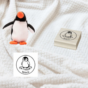 Frostiger Watschelgang – Benutzerdefinierter Pingu Gummistempel