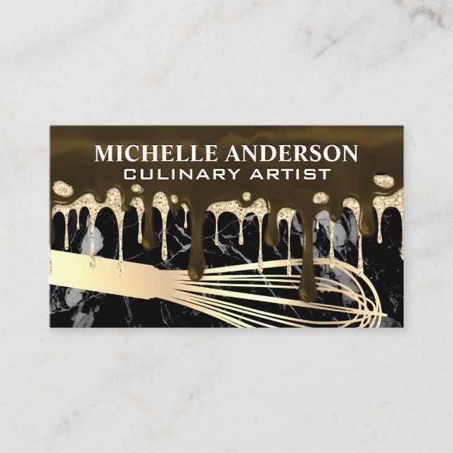 Frosting Drip Syrup | Whisk | Baking Visitenkarte (Vorderseite)