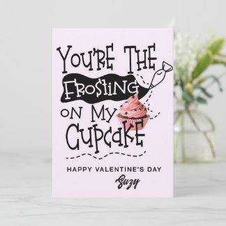 Frosting on My Cupcake Valentine Card Einladung