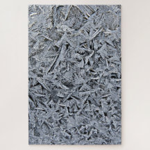 Frostkristalle Nahes Foto