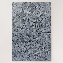 Frostkristalle Nahes Foto