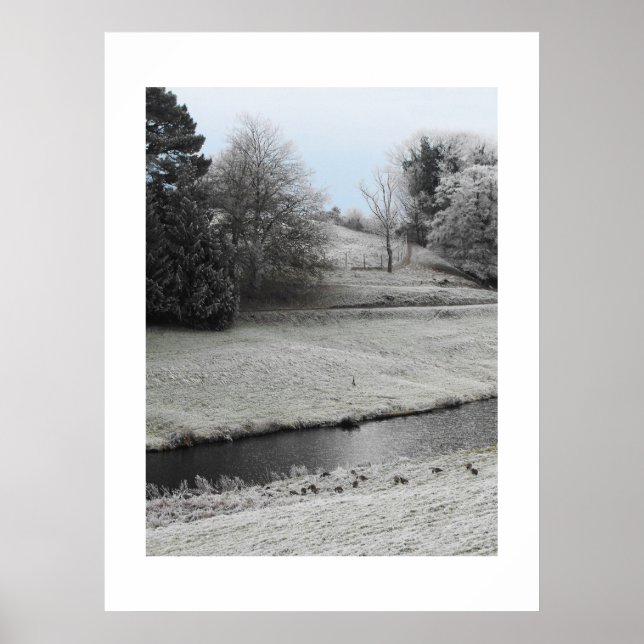 Frostlandschaft Poster (Vorne)