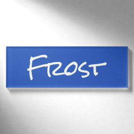 Frostnamenstempel Namenschild