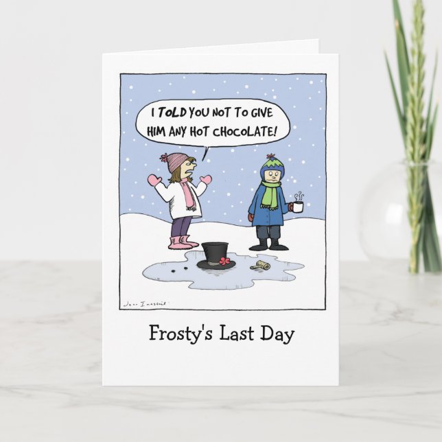 "Frostscher letzter Tag" - Humorvolle Weihnachten  (Vorderseite)