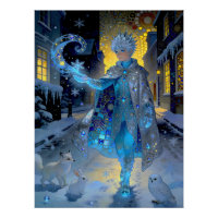 Frostschöpfer einer mondbeschienenen Straße – Ein