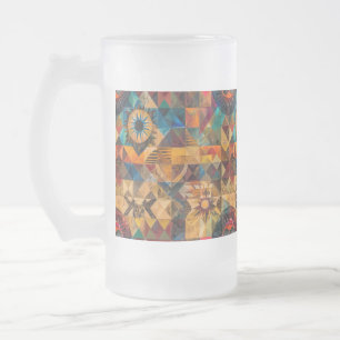 Frosty Blue "Inherited Artistry" 473ml Glass Tasse