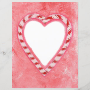 Frosty Candy Cane Heart Scrapbook