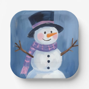 Frosty der Schneemann Weihnachtsfeier Pappteller