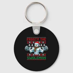 Frosty der Swoleman hässlicher Weihnachtspullover  Schlüsselanhänger
