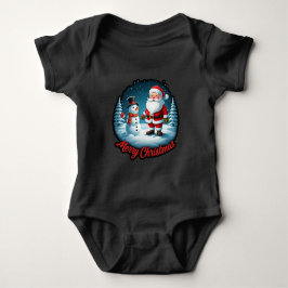 "Frosty Festivals: Christmas Wonderland Fashion" Baby Strampler
