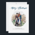 Frosty Foliage Foto Holiday Feiertagskarte<br><div class="desc">Fotokarte aus gefrorenem Foliage</div>