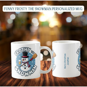 Frosty Funny personnalisé la Mug des neiges