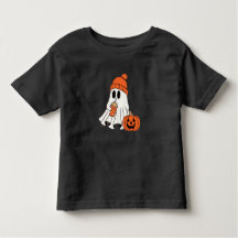 Frosty Ghost Pumpkin Sip T - Shirt Kleinkind
