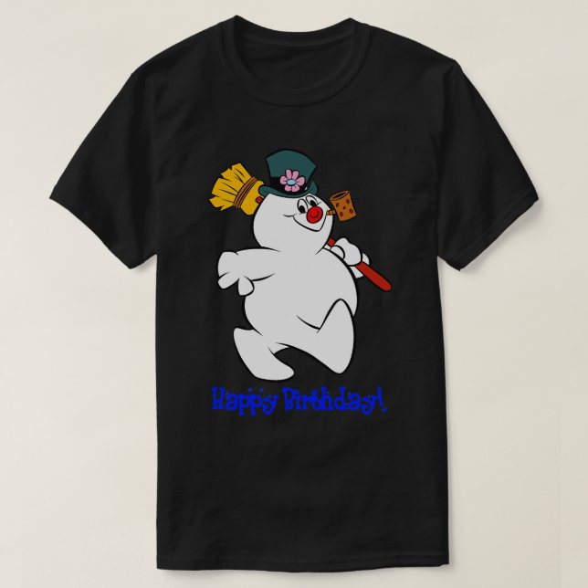 Frosty Joyeux Anniversaire TShirt (Design devant)