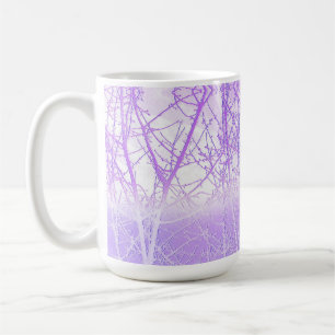 Frosty Misty Trees in Lilac Lavender Kaffeetasse