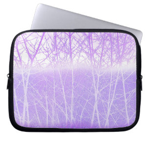 Frosty Misty Trees in Lilac Lavender Laptopschutzhülle