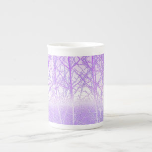 Frosty Misty Trees in Lilac Lavender Prozellantasse