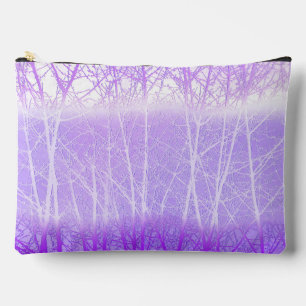 Frosty Misty Trees in Lilac Lavender Zubehörtasche