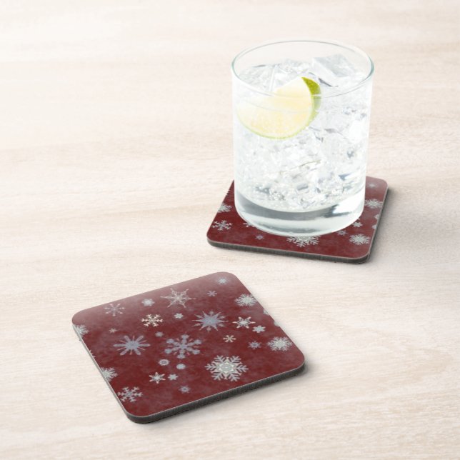 Frosty Snowflake Untersetzer (Rechte Seite)