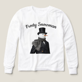 Frosty Snowman Simple Elegant Chirstmas Snowman