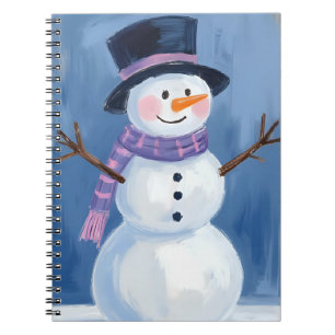 Frosty the Schneemann Weihnachts-Wasserfarbenmaler Notizblock