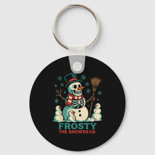 Frosty The Snowdead-Shirt Skelett-Schneemann Humor Schlüsselanhänger