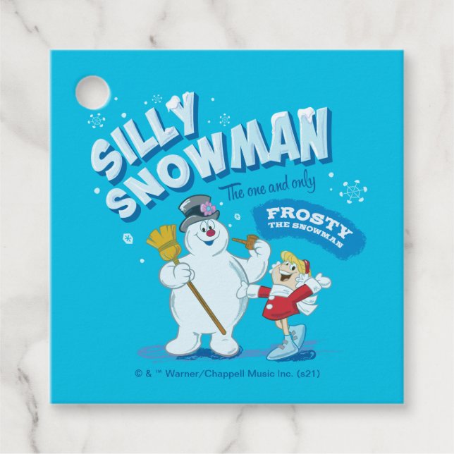 Frosty the Snowman™ | "Alberner Schneemann" Geschenkanhänger (Vorderseite)