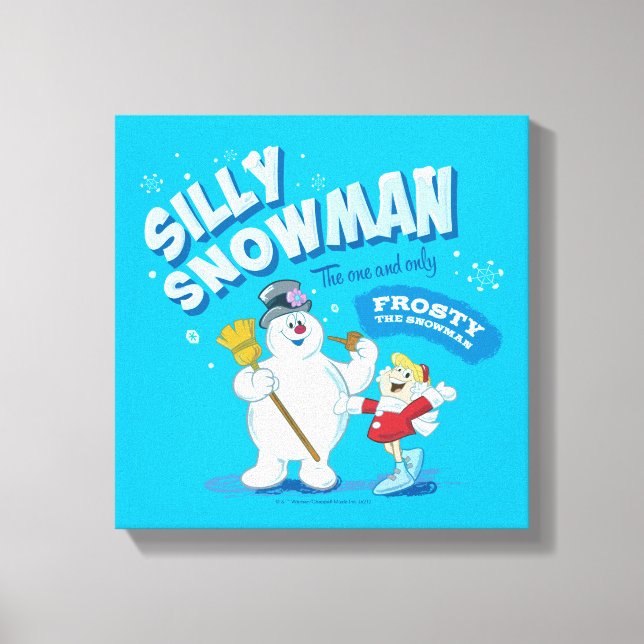 Frosty the Snowman™ | "Alberner Schneemann" Leinwanddruck (Vorderseite)