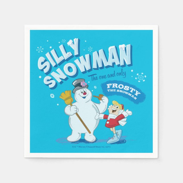 Frosty the Snowman™ | "Alberner Schneemann" Serviette (Vorderseite)
